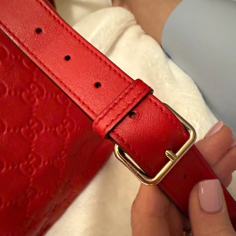 Gucci Red Leather Crossbody Bag - Picture 4 of 13
